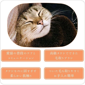 ペットプロジャパン ねこがくれ 猫が喜ぶマッサージ毛取りブラシ ハート FCE859T-イメージ8