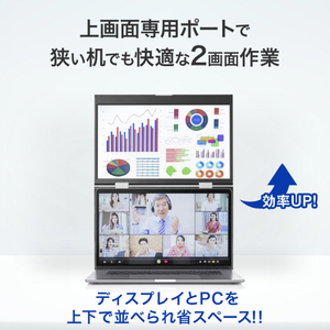 I・Oデータ フルHD対応 14型デュアル(2画面)モバイルディスプレイ LCD-YC1412DX-イメージ9