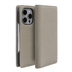 ABBI SIGNATURE iPhone 16 Pro Max用シュランケンカーフ MagSafe対応ダイアリーケース グレージュ ABS27302I16PM-イメージ1