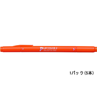 トンボ鉛筆 プレイカラー2 だいだいいろ 5本 1パック(5本) F940451-WS-TP28