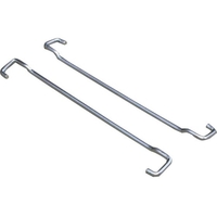 RISU/メッシュコンテナプラスケットNo.480用ステンレス製ステッキング金具 FC971UE-4132679