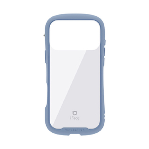 Hamee iPhone17 Pro Max用 強化ガラスクリアケース IFACE REFLECTION ペールブルー 41-183025-イメージ1