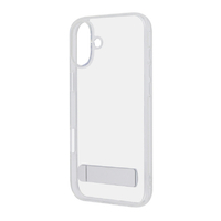 レイアウト iPhone 16 Plus用Like standard スタンド付き 衝撃吸収 バンパー ハイブリッドケース クリア RT-P48STA1/CM