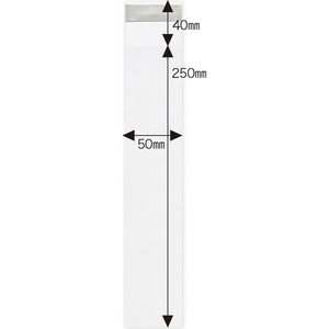 今村紙工 OPP袋 シールあり 50×250サイズ 0.025mm厚 100枚 FCJ443P-OPPT25-525-イメージ2