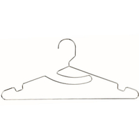 パール金属 メタリア ステンレス製首もとを伸ばさないハンガー3本組 FCV1327-HB-6185