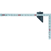 シンワ◆取引終了◆ シンワ/曲尺平ぴた シルバー 30cm 表裏同目 ストッパー付 JIS FC782UF-2150075