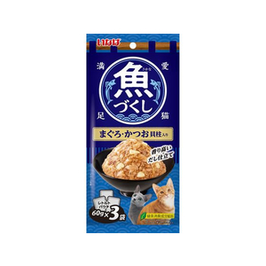 いなば 魚づくし まぐろ・かつお 貝柱入り 60g×3P FC081NN-イメージ1