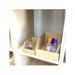 トラスコ中山 ダンボール製T型コンテナ 内寸183×263×135 5.1間口183×奥行263×高さ135mm間口192×奥行285×高さ140mm FC709FX-8590650-イメージ3