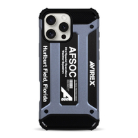 エム・ディー・シー iPhone 16 Pro Max用AVIREX 耐衝撃ケース/アーミータフ ブルー MD-75560-2