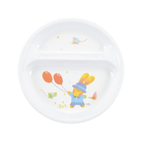 国際化工 メラミン子供食器 スイートラビット 二つ仕切 皿 J21SR FC705LB-0979700