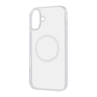 レイアウト iPhone 16 Plus用Like standard MagSafe対応 マグネットアクセサリー対応 衝撃吸収 バンパー ハイブリッドケース クリア RT-P48MG2/CM