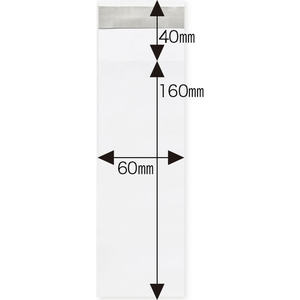 今村紙工 OPP袋 シールあり 筆記具用サイズ 0.025mm厚 100枚 FCJ444P-OPPT25-616-イメージ2
