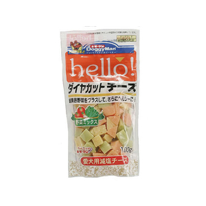 ドギーマン hello! ダイヤカットチーズ 野菜ミックス 100g FC05671-イメージ1