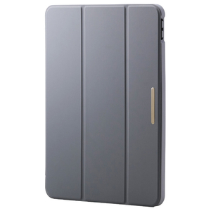 エレコム 11インチiPad Air(M3/M2)用 フラップケース 薄型軽量 CHIC STYLE スリープ対応 チャコールグレー TB-A25MWVJM3GY-イメージ1