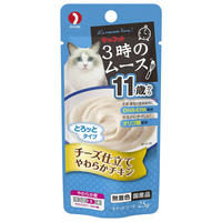 ペットライン キャネット 3時のムース 11歳から チーズ仕立て 25g 3ｼﾞﾉﾑ-ｽ11ｻｲｶﾗﾁ-ｽﾞ25G