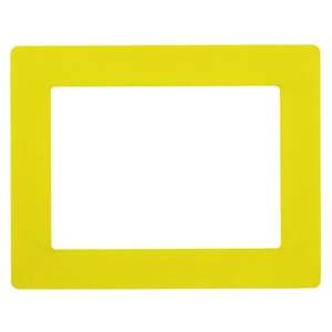 日本緑十字社 緑十字/路面用区画標識A4用紙対応 黄 YKH-A4Y 裏テープ 黄貼付タイプ(裏テープ付き)312398 FC748GU-1028509-イメージ1
