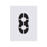 アイマーク ステンシル 8 文字サイズ250×125mm FC853JC-4341686