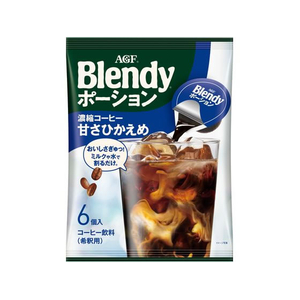 味の素ＡＧＦ ブレンディ ポーション濃縮コーヒー甘さひかえめ 6個 FCU8908-イメージ1
