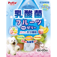 ペティオ アクアサプリ 乳酸菌 フルーツミックスゼリー(16g×20個) ﾆﾕｳｻﾝｷﾝﾌﾙ-ﾂﾐﾂｸｽｾﾞﾘ-20ｺ