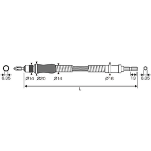 兼古製作所 フレキシブルシャフト　３００ｍｍ AFS-300-イメージ5