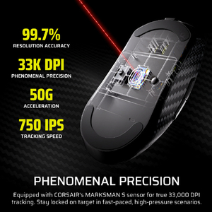 コルセア CORSAIR SABRE v2 PRO ワイヤレス CF ゲーミングマウス ブラック CHR-931G200-WW-イメージ6
