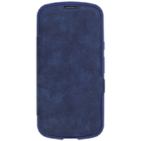 ＮＡＴＵＲＡＬ　ｄｅｓｉｇｎ iPhone 16e用背面手帳型ケース CHROME-NATURAL ブルー IP24SP-CHN08