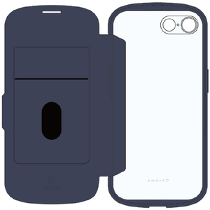 ＮＡＴＵＲＡＬ　ｄｅｓｉｇｎ iPhone 16e用背面手帳型ケース CHROME-NATURAL ブルー IP24SP-CHN08-イメージ2