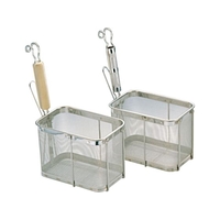 新越ワークス 新越/18-8 角型うどん揚げ 深型 パイプ柄 縦型 30125 FCM6208-003125003