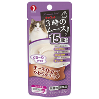 ペットライン キャネット 3時のムース 15歳から チーズ仕立て 25g 3ｼﾞﾉﾑ-ｽ15ｻｲｶﾗﾁ-ｽﾞ25G