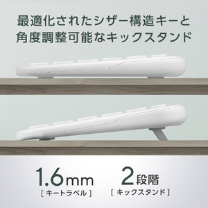 ASUS ASUSKeyboardKW100WH イリディセントホワイト ASUS KEYBOARD KW100/WH-イメージ10