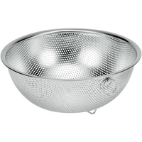 ヒロショウ chef’s bowlステンレス足付パンチングボウル リング付 24cm FCD1099-PCB-24