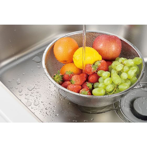 ヒロショウ chef’s bowlステンレス足付パンチングボウル リング付 24cm FCD1099-PCB-24-イメージ2
