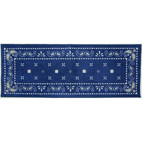 カキウチ キッチンマット ペイズリー 45×120cm ネイビー 1枚 FCN6073