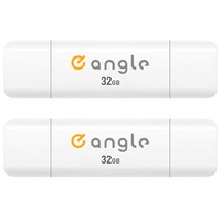 e angle USB3．2(Gen1)TypeC-A対応USBメモリ 32GB 2個セット ホワイト SETANGVCRUAC032AWX2