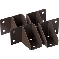 若井産業 1×4ボードブラケット コーナー ダークブラウン FCF610A-DWB14DB