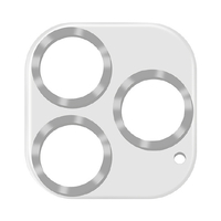 藤本電業 iPhone 14 Pro/Pro Max用カメラ全体保護ガラスフィルム シルバー G22PCSV