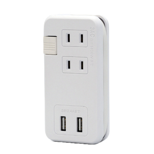 STAR LIGHT モバイルUSB電源タップ 白 SK-3AC2USB24WA-イメージ2
