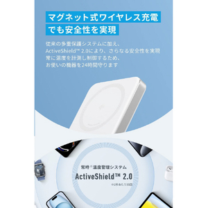 Anker MagGo Power Bank 10000mAh Slim モバイルバッテリー ホワイト A1664N21-イメージ6