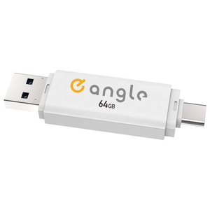 e angle USB3．2(Gen1)TypeC-A対応USBメモリ 64GB 2個セット ホワイト SETANGVCRUAC064AWX2-イメージ2