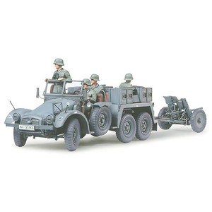 タミヤ 1/35 ドイツ クルップ･プロッツェ3．7cm対戦車砲牽引型 1/35 ミリタリーミニチュアシリーズ No.259 35259MM ｸﾙﾂﾌﾟﾌﾟﾛﾂﾂｴｶｲ-イメージ4