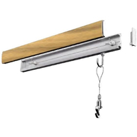 若井産業 カケレール木目調 ライトブラウン30cm FCF611A-KLM030L