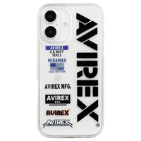エム・ディー・シー iPhone 16用TPUクリアケース AVIREX ロゴ MD-75561-1