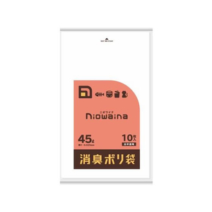 日本サニパック ニオワイナ消臭袋 白半透明 45L 10枚 FCT9802-375546-イメージ1