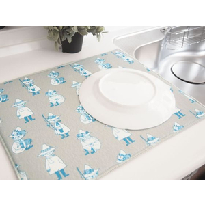 オカトー MOOMIN 吸水水切りマット 40×50cm スナフキン FC970NM-イメージ2
