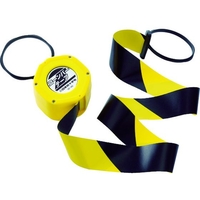 日本緑十字社 緑十字/コーンバーテープ(バリアテープ) 黄／黒 50mm×4m 自動巻 FC040HM-4413172