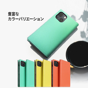 SLG Design iPhone 14用Neon Full Grain Leather Diary Case ティール SD24305I14TL-イメージ7