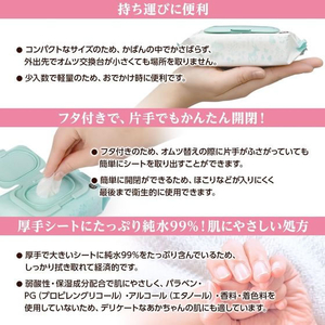 オオサキメディカル ベビーおしりふきおでかけ用 24枚×8個 FCF743U-84616-イメージ7