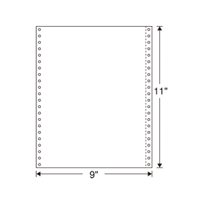 日本通信紙 白紙ストックフォーム 9×11 2000枚 FC67587-WF9X11 1P-イメージ1
