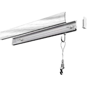 若井産業 カケレール木目調 ホワイト 65cm FCF612A-KLM065W-イメージ1