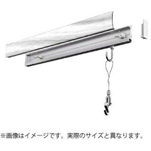 若井産業 カケレール木目調 ホワイト 65cm FCF612A-KLM065W-イメージ2
